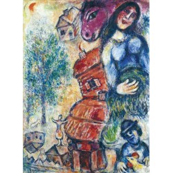 Marc Chagall - Krajobraz z domem