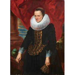 Anthony van Dyck - Portret damy z papugą