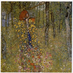 Gustav Klimt - Ogród z krucyfiksem