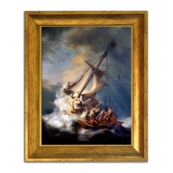 Rembrandt - Burza na Jeziorze Galilejskim obraz w ramie