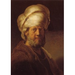 Rembrandt - Portret mężczyzny w orientalnym turbanie
