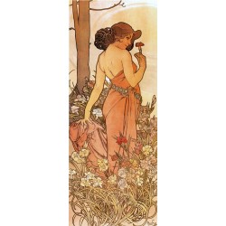 Alfons Mucha - Kwiaty - goździk