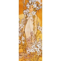 Alfons Mucha - Kwiaty - Lilia
