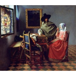 Jan Vermeer - lampka wina