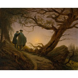 Caspar David Friedrich - Kontemplujący księżyc