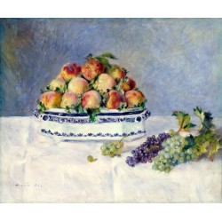 Renoir - Martwa natura z brzoskwiniami i winogronem