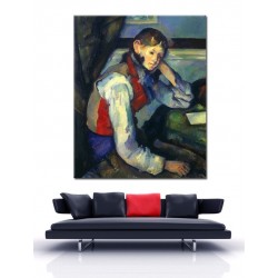 Paul Cezanne - Chłopiec w czerwonej kamizelce