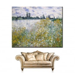 Claude Monet - Kwiaty blisko Vetheuil